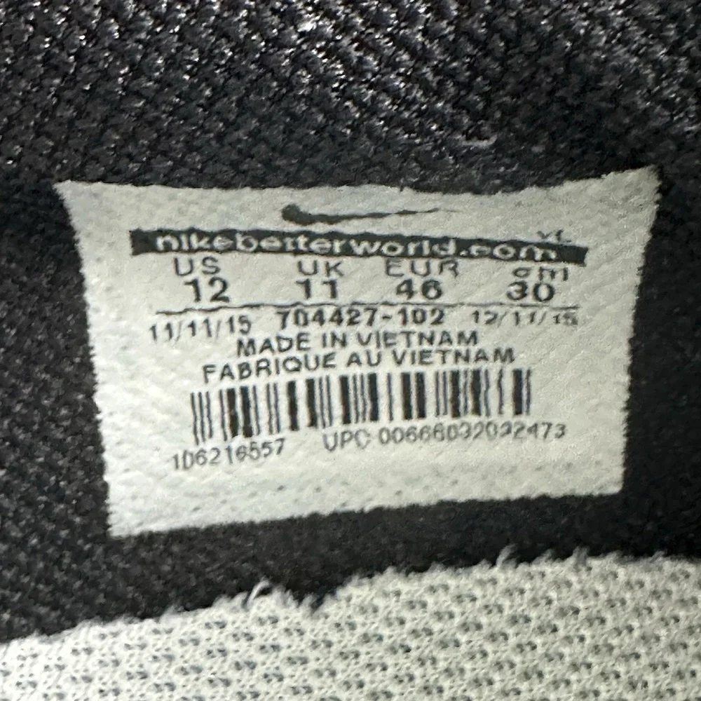 Nike Lunar Command Golf Shoes Men 12 White Obsidian Flywire Lunarlon 704427-102